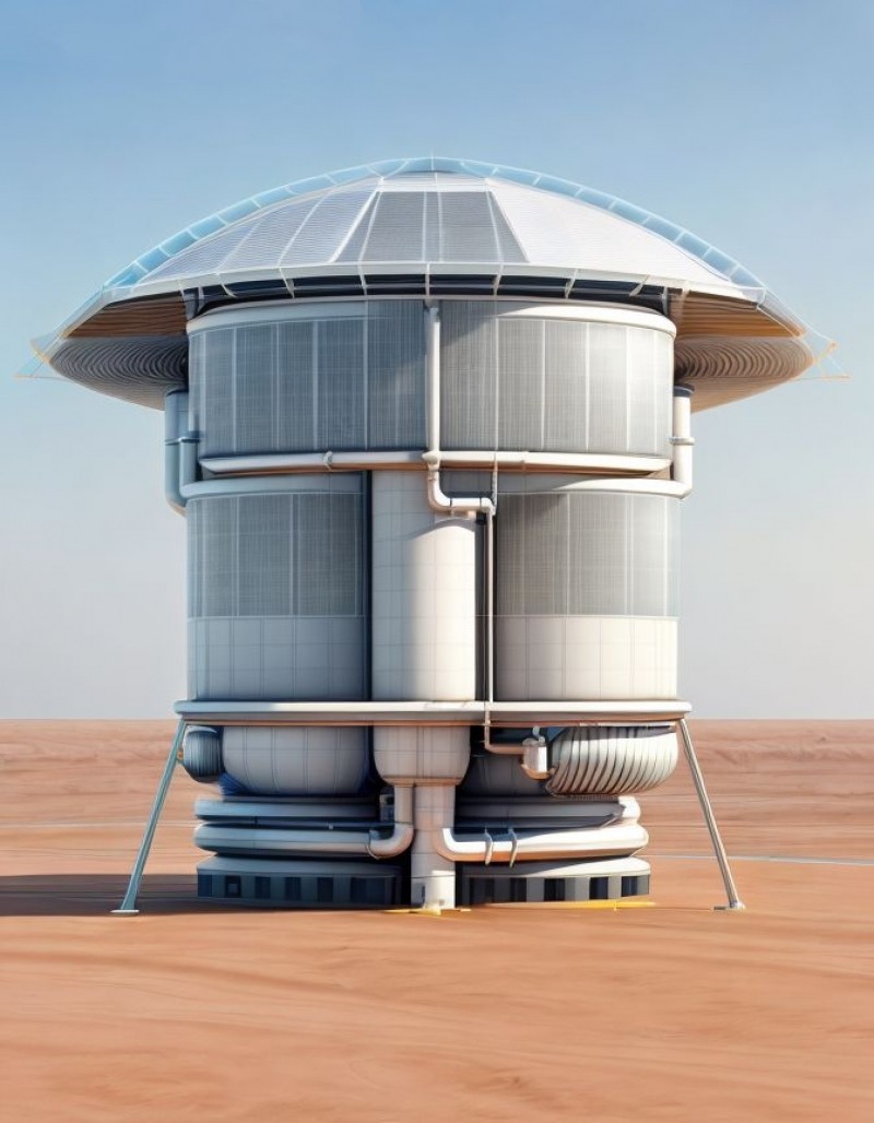 Mahya Ghouchani - Energy-generating mushroom-shaped building