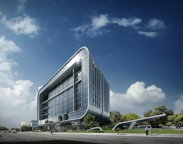 Oasis: Silicon Valley Technology Center - Iconic Beacon of Innovation and Design, Exterior View